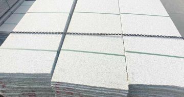 汕尾芝麻白毛板，石材毛板