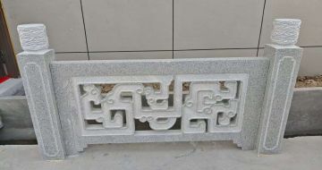 汕尾芝麻白河道栏杆 桥栏杆