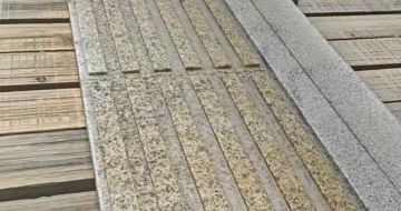 汕尾黄金麻盲道石 盲条