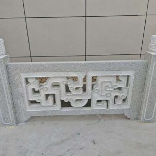 汕尾芝麻白河道栏杆 桥栏杆