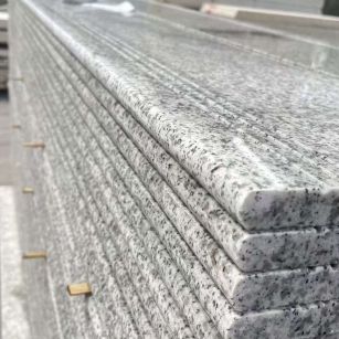 汕尾芝麻白楼梯踏步 花岗岩楼梯板材