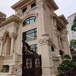 汕尾黄金麻别墅外墙异形定制