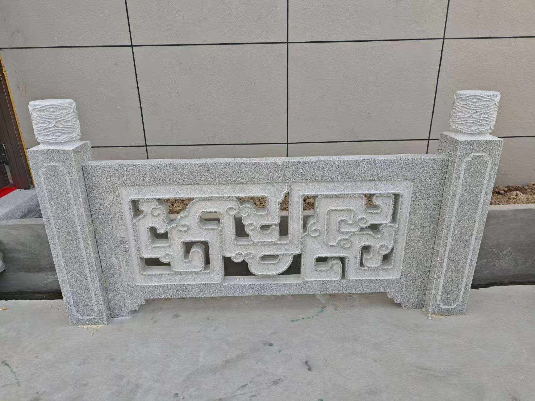 汕尾芝麻白河道栏杆 桥栏杆