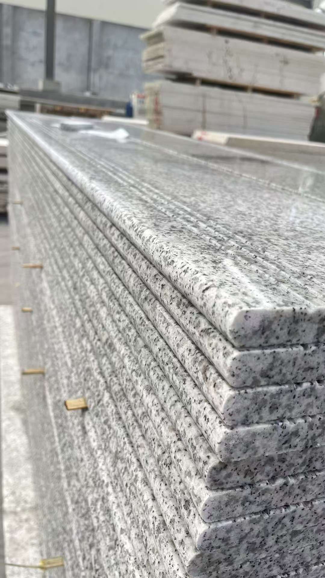 汕尾芝麻白楼梯踏步 花岗岩楼梯板材