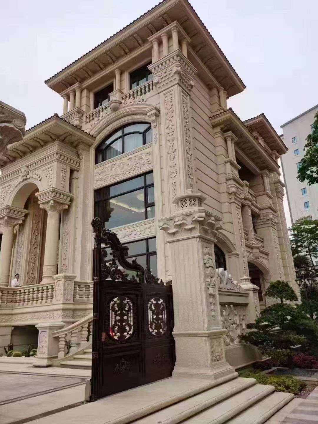 汕尾黄金麻别墅外墙异形定制