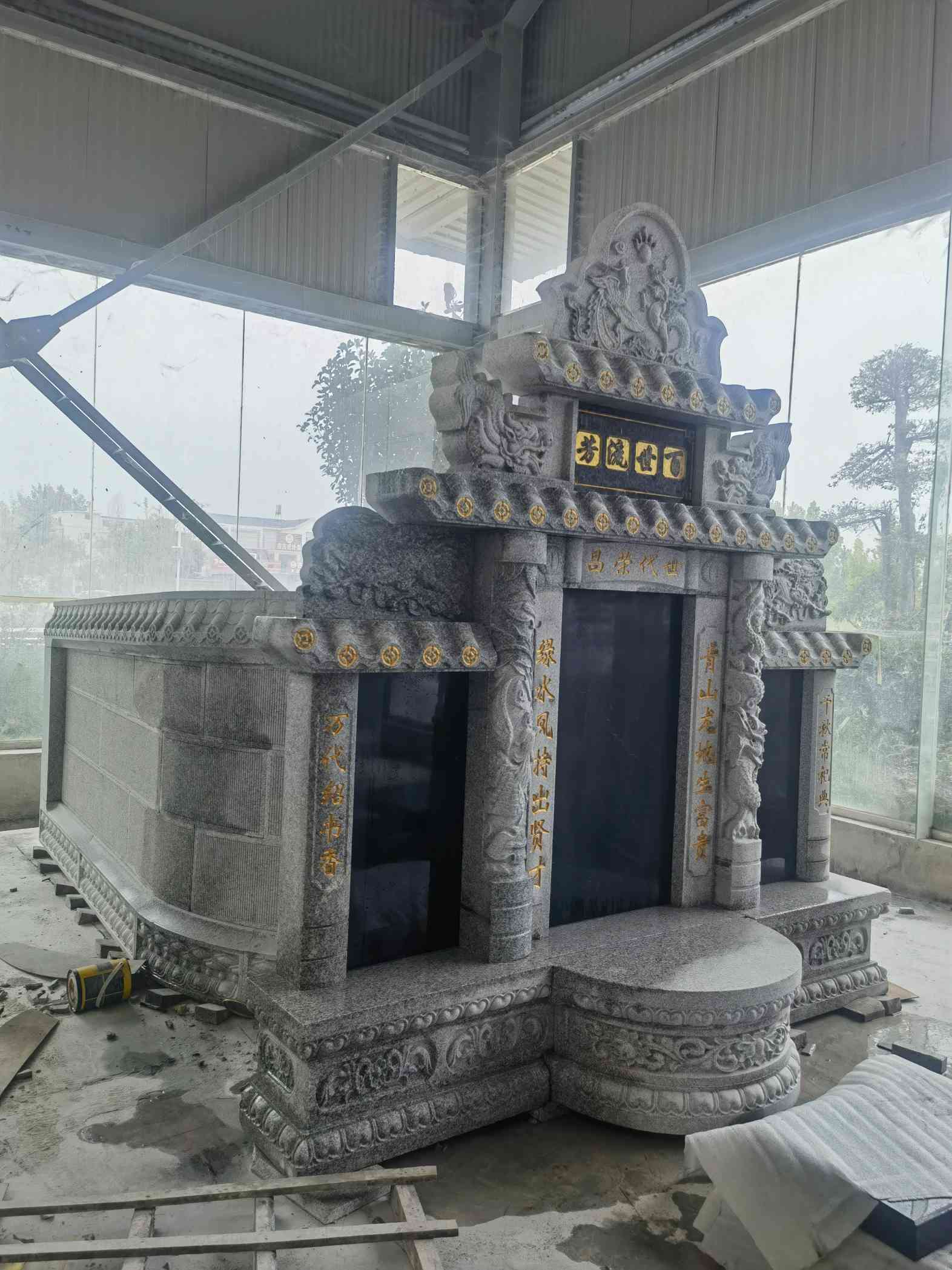 汕尾套墓 墓碑 围坟石 异形定制